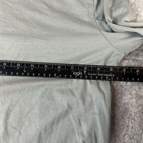 Cuts Clothing Shirt Mens Large Curve Hem Long Sleeve Tee Gray Casual - Picture 3 of 8